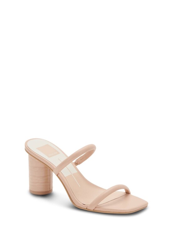 Dolce Vita Shoes - Dolce Vita Blush Pink Double-Strap Block Heel Sandal Size 6.5